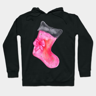 Christmas Stockings Watercolor pattern Hoodie